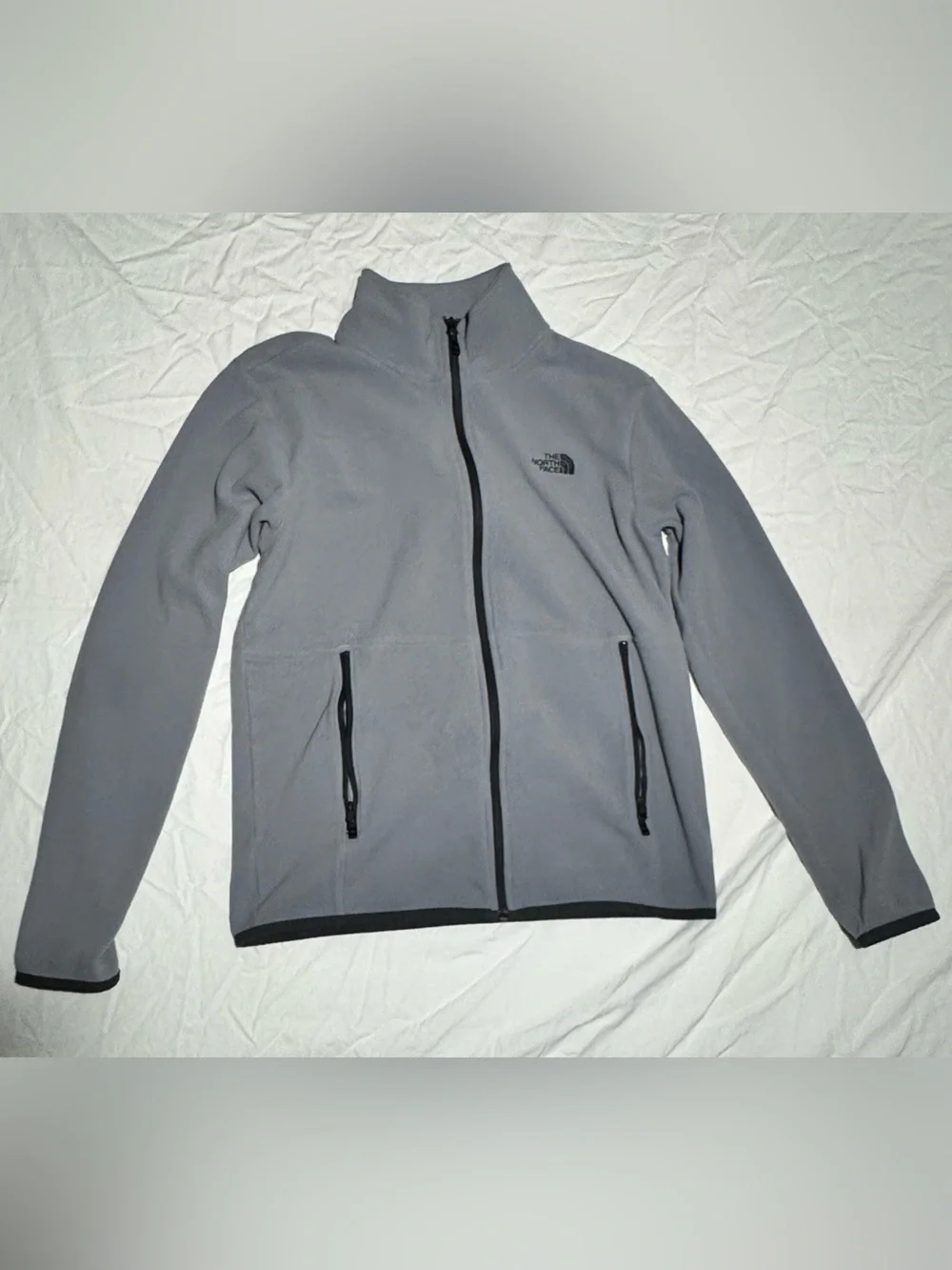 The North Face Men's TKA Glacier Full Zip Jacket, Mid Grey, Medium